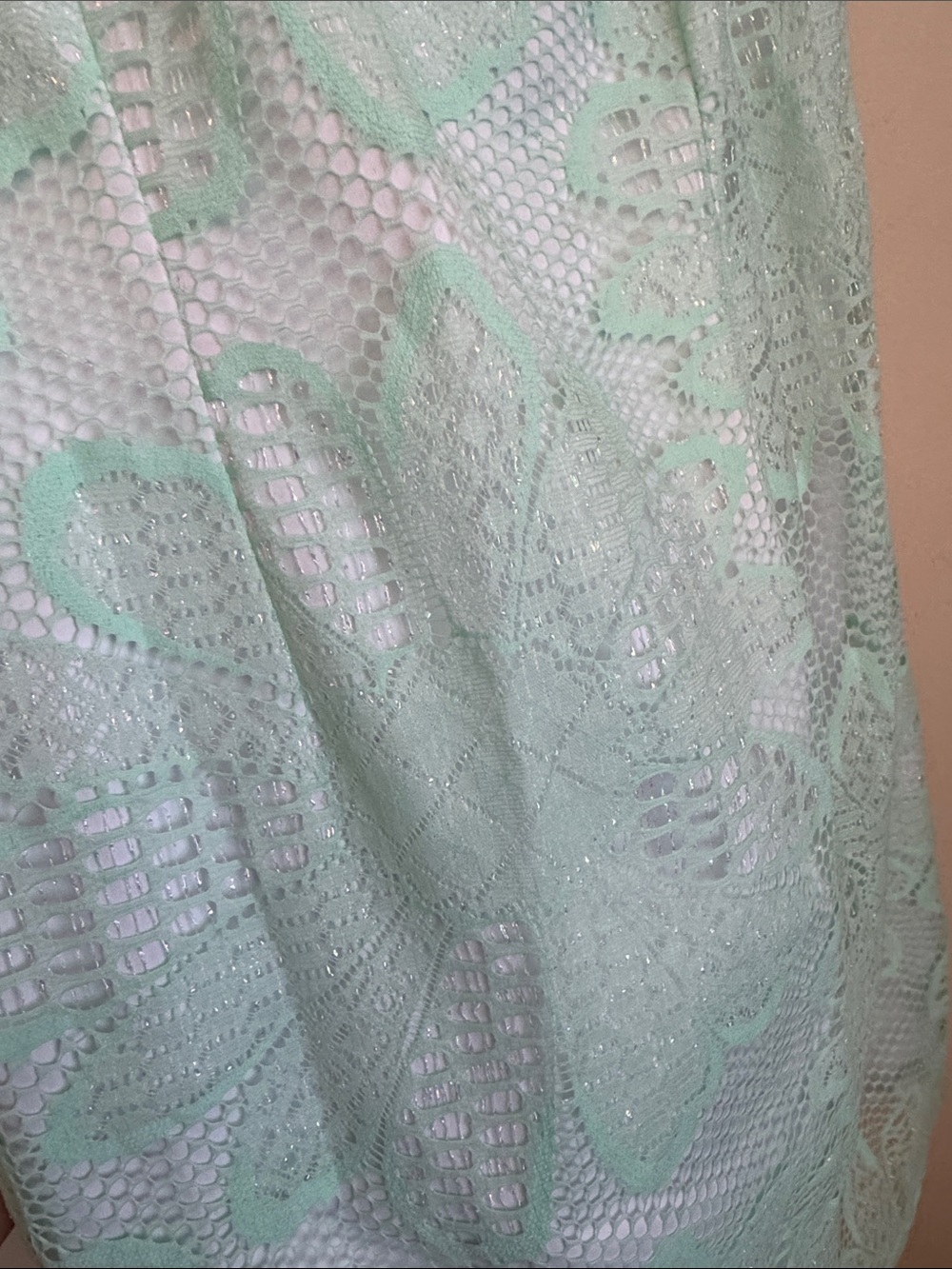 Lilly Pulitzer Mint Green Lace Sleeveless Mini Dress - Picture 7 of 9